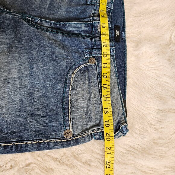 True Religion Men's Blue Geno Relaxed Slim Denim Jeans Size: 40 - Picture 5 of 10